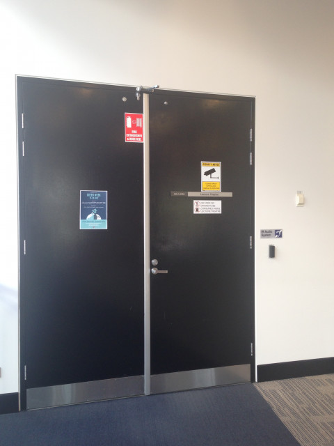 Entrance to the lecture theatre