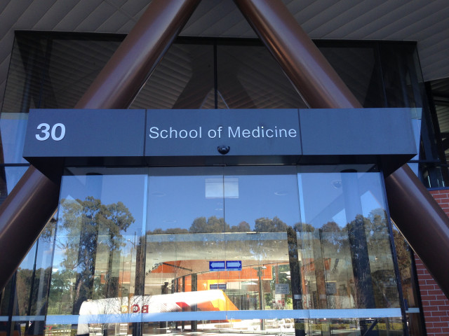 Entrance to the med building