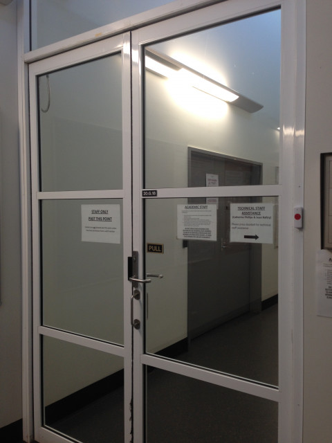 Entrance to the offices