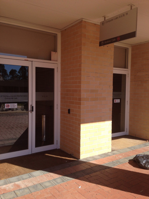 Entrances to the rooms