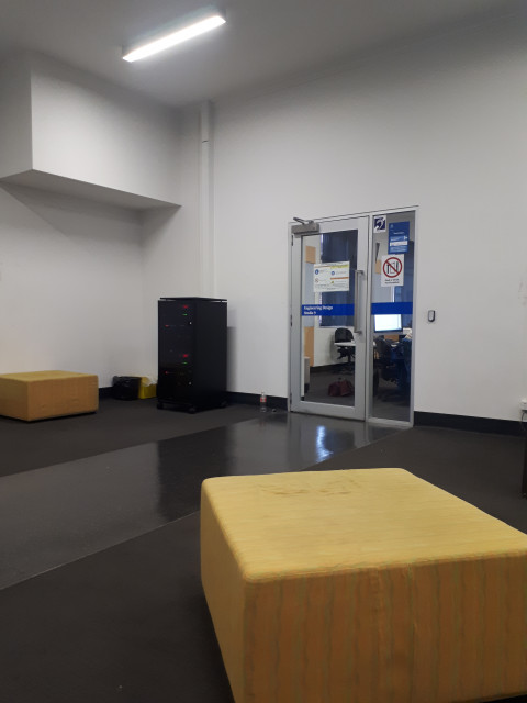 Entry inside the building