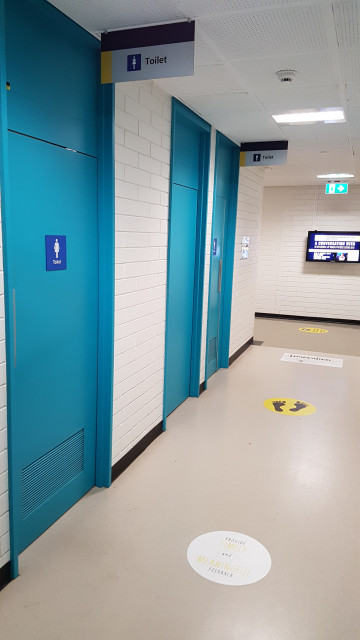 Female toilet from the Centre for University Teaching.