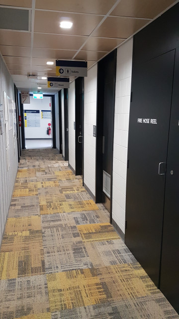 Female toilet from the northeast corner