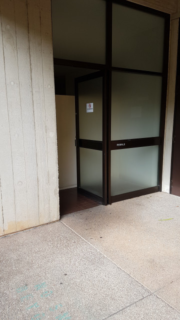 Female toilet in lower courtyard