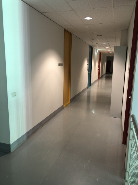 First door on left