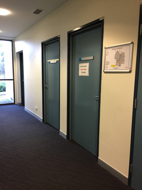 First door on the right