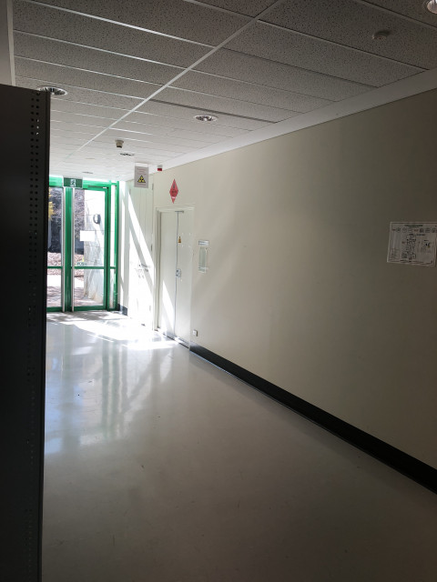 From main building