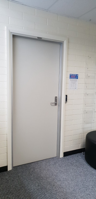 From the corridor