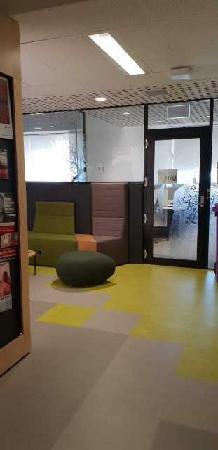 From the main corridor of Sturt North, head down here for various staff offices