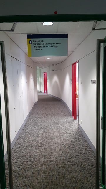 Hallway for staff offices 332-369