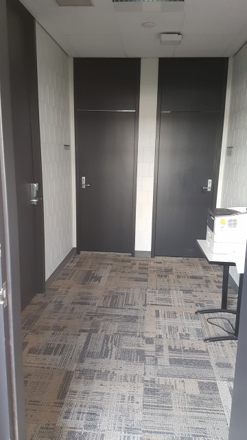 Hallway of rooms 121, 123 and 126