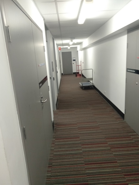 Hallway with offices