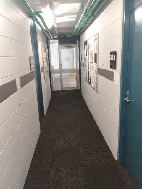 Hallway with offices