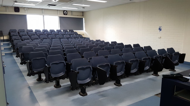Inside lecture theatre 103.