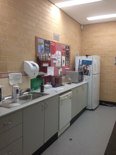 Inside the kitchen