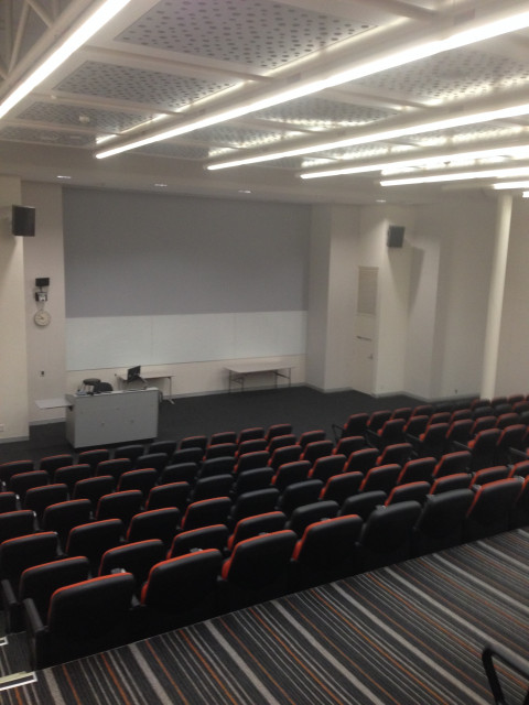 Inside the lecture theatre