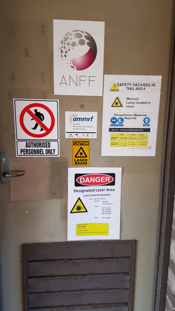Lab door