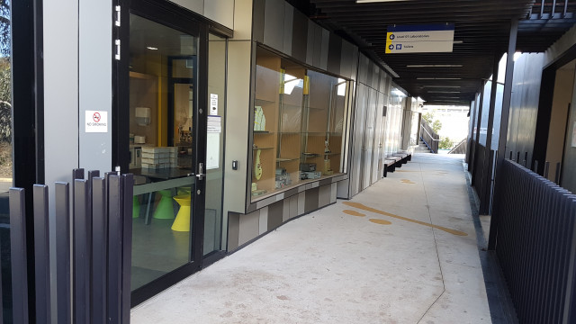 Laboratory 5 from the road entrance.