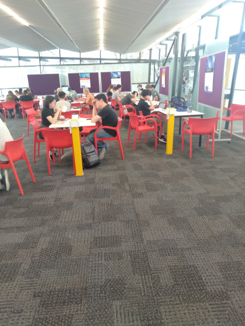 Large study space on level 3 accessed by front entrance