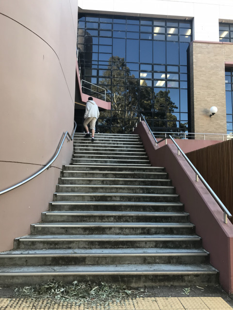 Level 1 entrance from Science Road