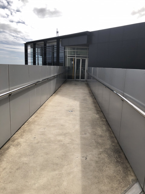 Level 3 entrance over Health Sciences bridge