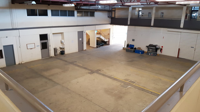 Loading bay from level 2.