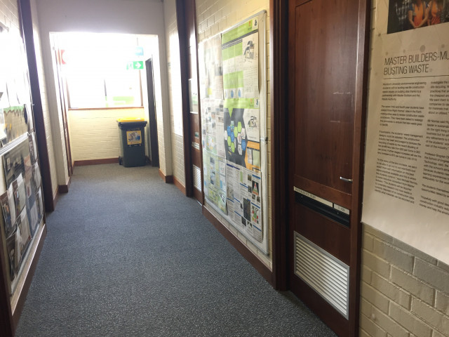 Located at the end of the east hallway