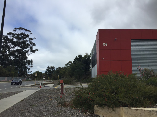 Located off campus drive