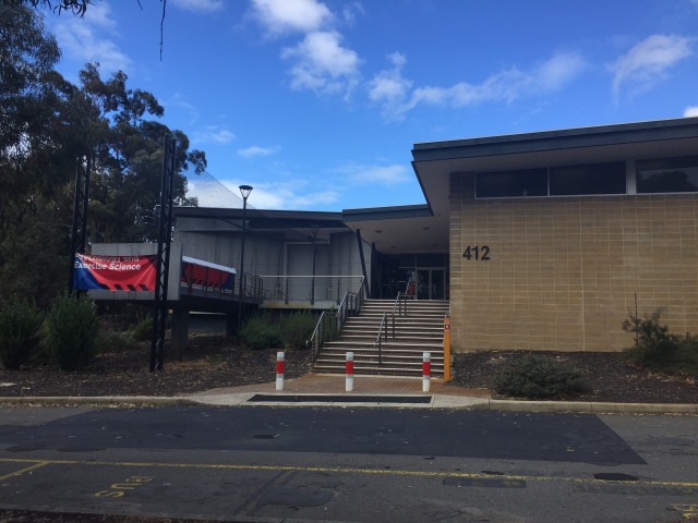 Main entrance ( west side of the building)