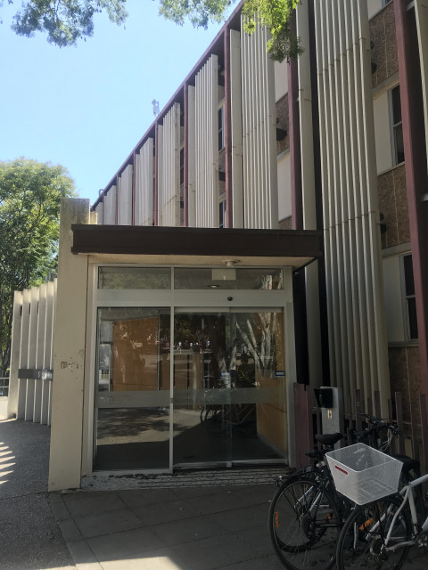 Main entry to level 4 of building