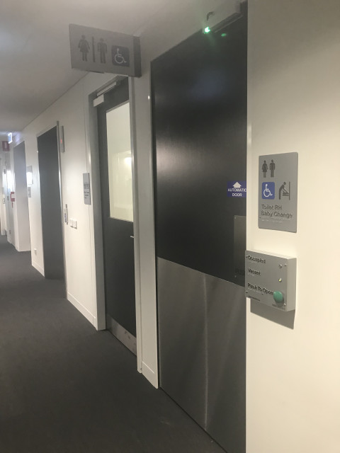 Male female disabled toilets
