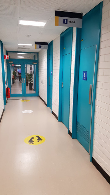 Male toilet beside the Centre for University Teaching.