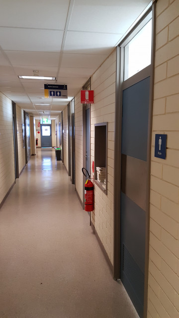 Male toilets.