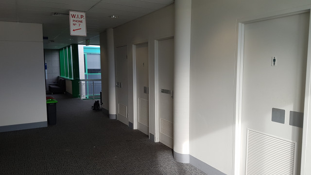 Male toilets.