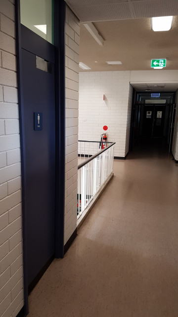 Male toilets from the northwest corridor.