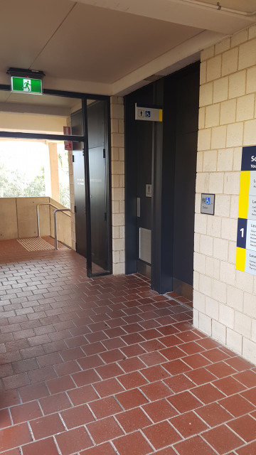 Mens toilet just inside the entrance of SSS courtyard from SSN