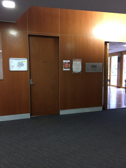 Next to the law cafe