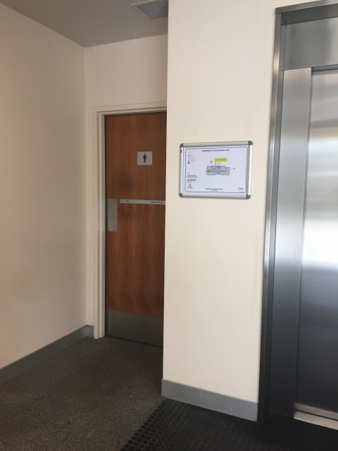 Next to the lift