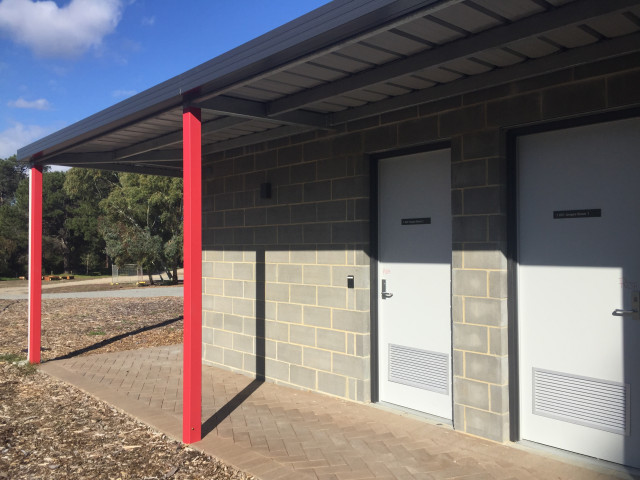 Next to umpire room 2