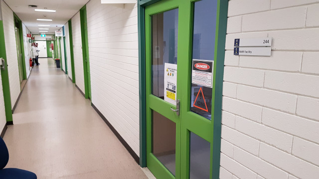 NMR facility doors