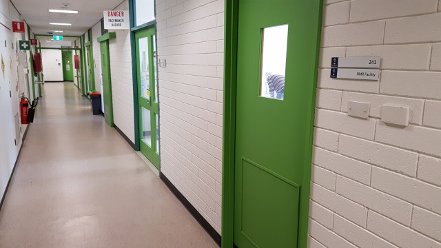 NMR facility doors.