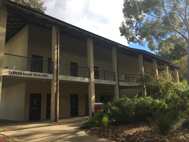 North side of the building