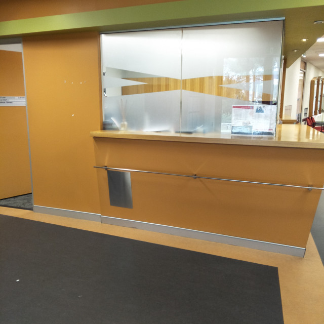 Office entry on left