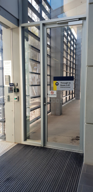 One way to access 2.07 is via this door, which is near the main entrance to level 2.