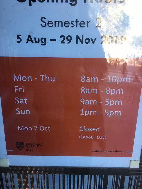 Opening hours
