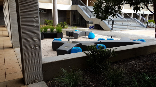 Outdoor study area