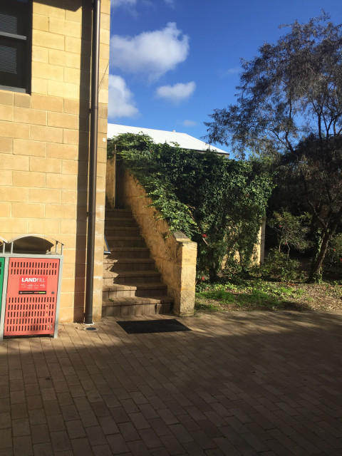 Outside entrance to courtyard