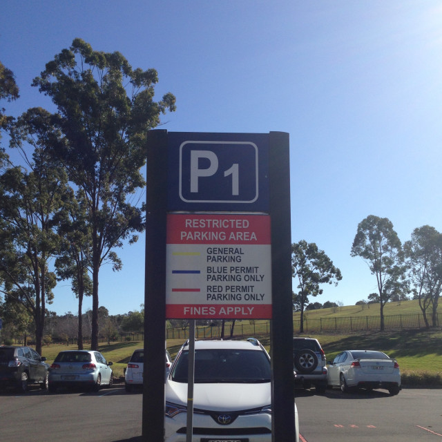 P1 Parking Sign