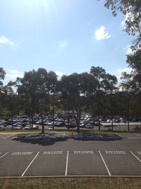 P5 Uniclinic parking in the foreground