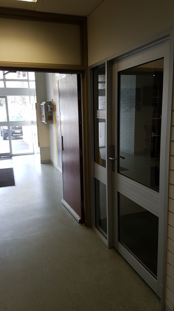 Palaeontology offices by the southwest/car park 8 entrance.